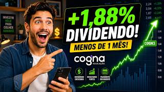 Ganhei 1,88% de Dividendo da COGN em Menos de 1 MÊS