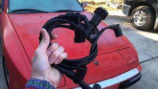 83 Porsche 944 Spark Plugs, Wires, Vacuum Line   SD 480p