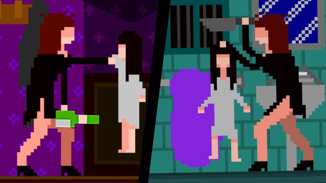 酔った母親が"必ず自分を殺しに来る"ホラーゲーム【gore in crayon】