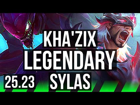 KHA'ZIX vs SYLAS (JGL) | Penta, 19/1/8, Legendary | KR Master | 25.23