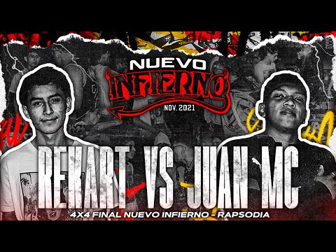 REKART VS JUAN || 🔥4X4 A PURA RESPUESTA🔥 || FECHA #2 NUEVO INFIERNO X RAPSODIA