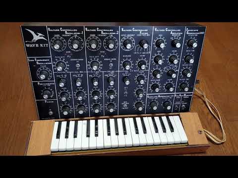 昭和の手作りアナログ・シンセサイザー　WAVE KIT SA13 1980 DIY Analog Synthesizer