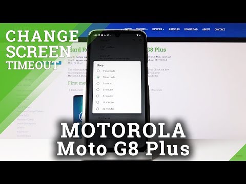 How to Change Screen Timeout in MOTOROLA Moto G8 Plus – Locked Screen Options