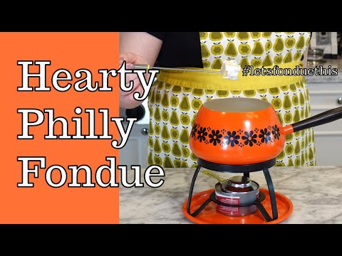 HEARTY PHILLY FONDUE! #LETSFONDUETHIS - Cooking the Books