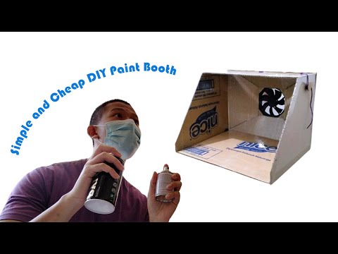 How To Make Simple and Cheap DIY Paint Booth with Cardboard