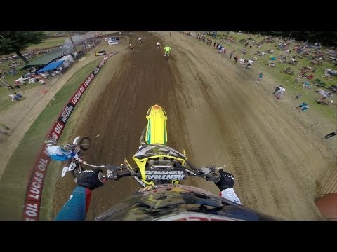 GoPro HD: James Stewart Lap 1 Moto 2 - RedBud MX Lucas Oil Pro Motocross Championship 2014