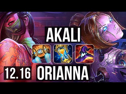 AKALI vs ORIANNA (MID) | 11/1/6, 2.0M mastery, 1200+ games, Legendary | EUW Diamond | 12.16