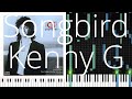 🎹 Songbird, Kenny G, Synthesia Piano Tutorial
