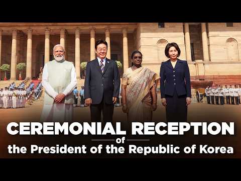 PM Modi at ceremonial reception of South Korean President Lee Jae Myung