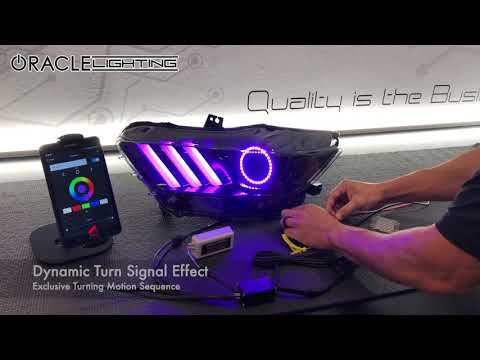 Ford Mustang S550 ORACLE Dynamic ColorSHIFT Headlights Overview