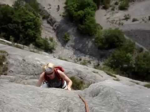 Climbing Via Teresa on Parete Zebrata (Dro)