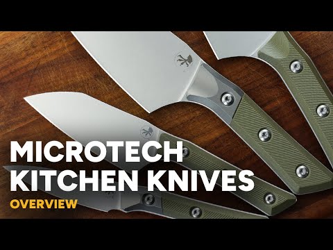 Шеф-нож Microtech 8 Stonewash Standard Black Cherry G-10 с больстером - фото 1 - id-p3138746852