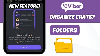 How to Organize Your Viber Chats into Folders | LATEST VIBER UPDATE