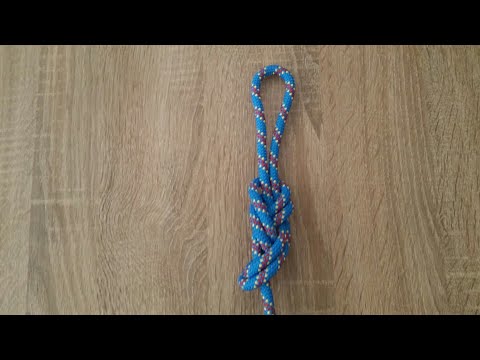 How to tie a figure of nine knot