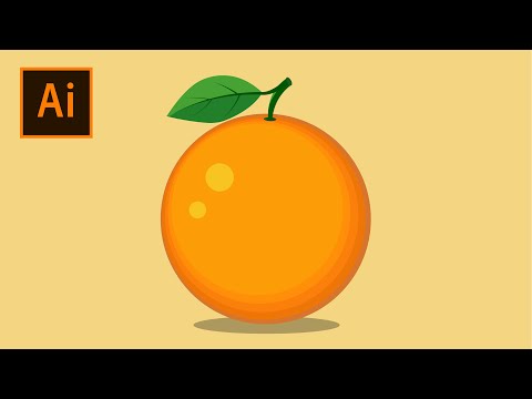 How To Create an Orange Fruit | Orange Vector Art | Adobe Illustrator CC