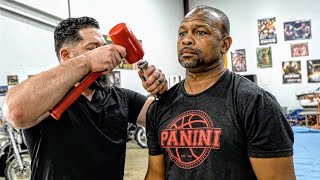 GREATEST BOXER EVER: Roy Jones Jr touches his toes for the 1st time (Hammer Chiro)