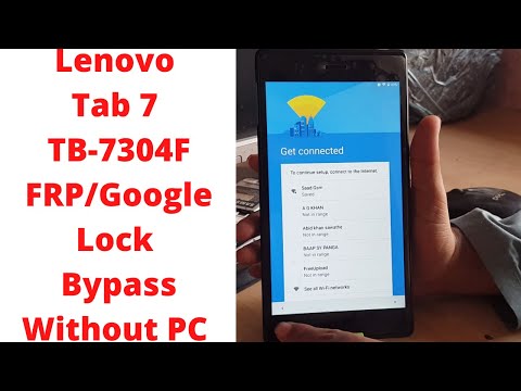 Lenovo Tab 7 TB-7304F FRP/Google Lock Bypass Without PC | lenovo tb7304f frp | tb7304f frp bypass