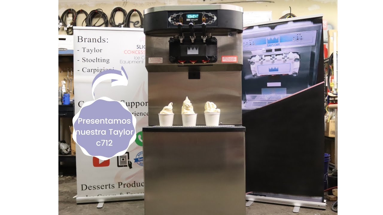 Slices concession presenta nuestra Taylor c712 maquina para helado