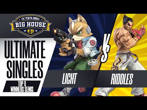 Light vs Riddles - Ultimate Singles Top 8: Winners Semis - TBH10 | Fox vs Kazuya