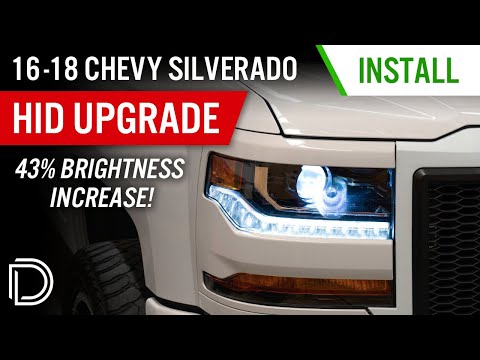 43% Brighter Headlights for your 2016-2025 Chevy Silverado! | HID Bulb Install