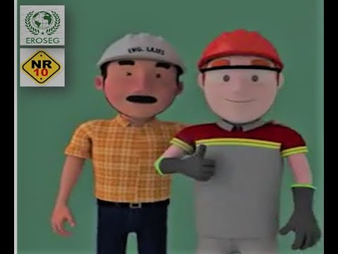 NR 10 - Perigos no manuseio da eletricidade - Animação 3D