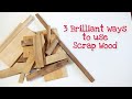 3 Brilliant Crafts From Wood Scrap Scrap Wood Ideas DIY Wood Crafts Small Wood Craft Projects