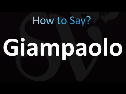 How to Pronounce Giampaolo (Italian)