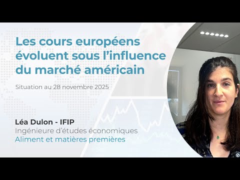 Cours UE des Matières Premières de l'alimentation animale : sous influence du marché américain