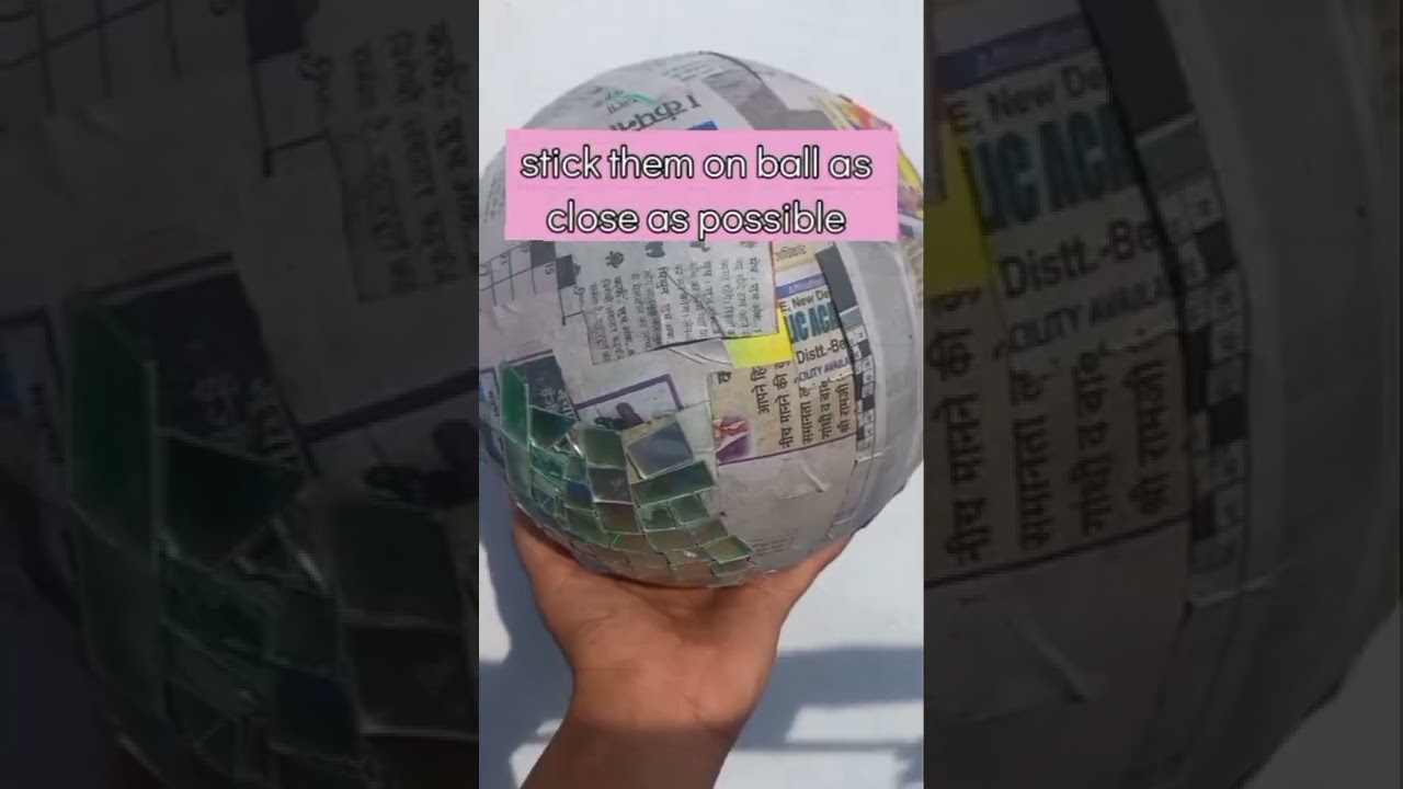 how to make disco ball#DIY#discoball#shorts