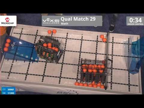 VEX Worlds 2016 - VEXIQ Middle School - Math - Qual 29 (3996F 11395) 94