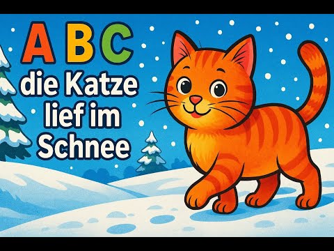 🎶Kinderlieder Hop Hop🎶 - 😸A B C, die Katze lief im Schnee😸 - deutsch