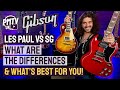 Les Paul VS SG! - The Differences & Which Is Best For YOU! - History & Review