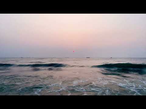 Sunrise on the beach - Pondicherry.