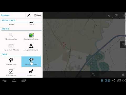 Quick mapping with Android app Locus Map