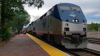 preview picture of video 'Amtrak 3 with P32-8 505 Lamy NM'