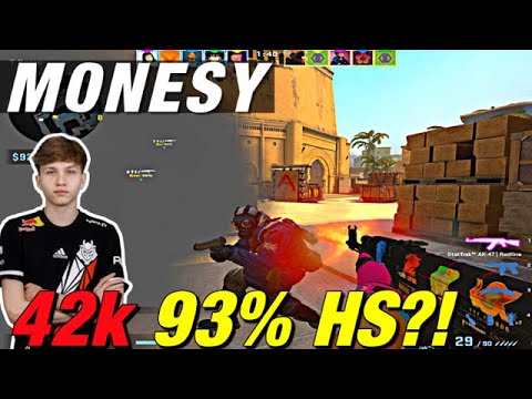 m0NESY destroys mirage with 93% HS!!!😳 CSGO m0NESY POV