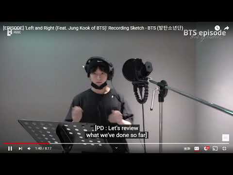 'Left and Right Feat  Jung Kook of BTS' Recording Sketch   BTS 방탄소년단