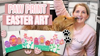 Easter Paw Print Paintings To Do With Your Dogs