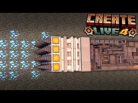DIAMANTEN BOHRER und BASETOUR | Minecraft Create Live 4
