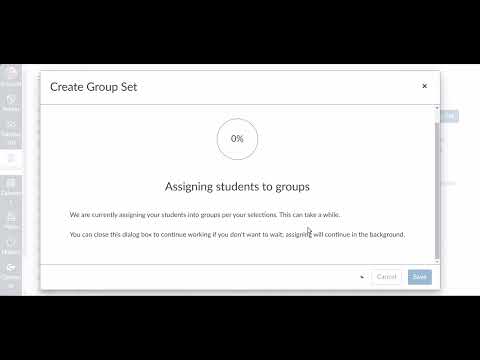 Creating Groups in Canvas Class