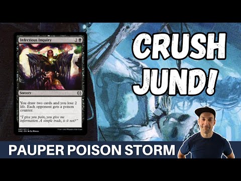 THE MIDRANGE CRUSHER! Pauper Poison Storm is an all spells infect to smash the slow decks!