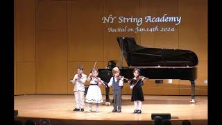 4 years old kids playing the violin