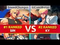 GGST ▰ SneedChungus (#1 Ranked Sin) vs S(Cam)Bolini (#2 Ranked Ky). High Level Gameplay