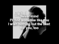 Adele - Someone Like You (Lyrics/Letra) - HD