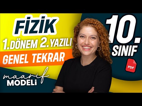 10.sınıf fizik 1.dönem 2.yazılı | Genel tekrar | Kuvvet hareket ünite genel tekrar | Maarif Modeli