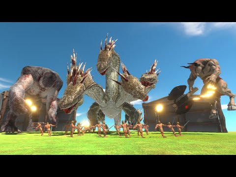 [NEW] Achilles Vs Fantasy Boss Unit| Dragon | Hydra - Animal Revolt Battle Simulator