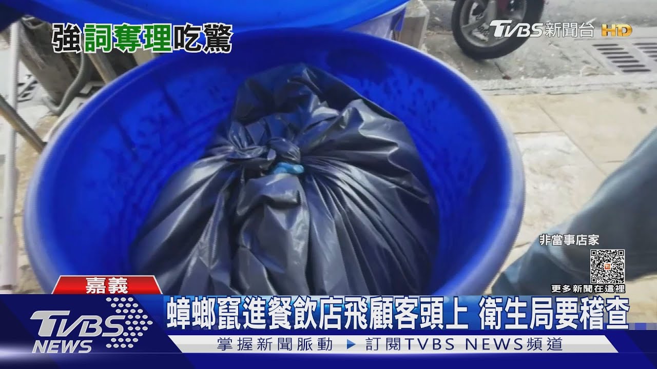 控蟑螂飛頭上 餐飲店闆娘回:要幫你洗頭?