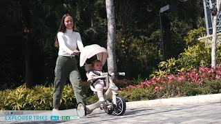 Globber trojkolka Explorer Trike 4in1 Ecologic Coconut