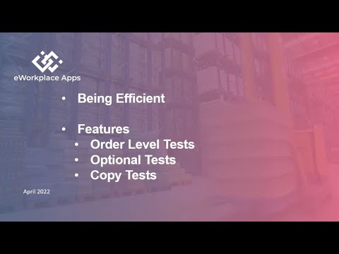 Quality Management Suite- Speeding up tests