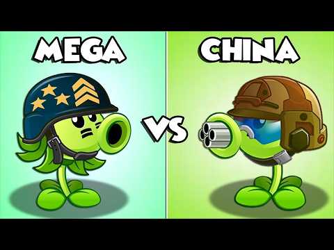 PVZ 2 - Tournament All Pea Plants International vs China Version - Who Will Win?